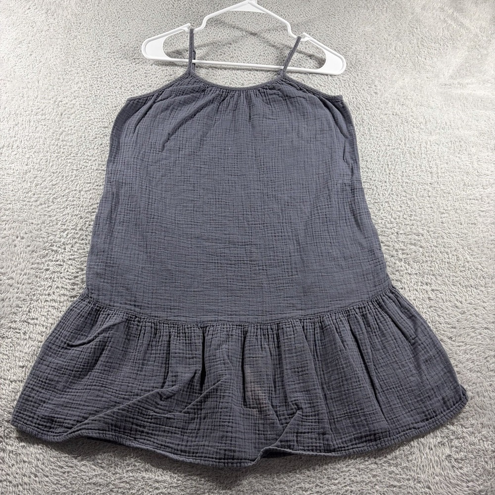 Boho Flowy Mini Dress Universal Thread Small Blue Ruffle Strappy Light Weight